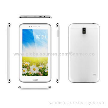 6.5" Android 4.2 Tablet PC, MTK8312 Dual-core/512MB ROM + 4GB RAM/Wi-Fi/Bluetooth/GPS/FM/3G Call